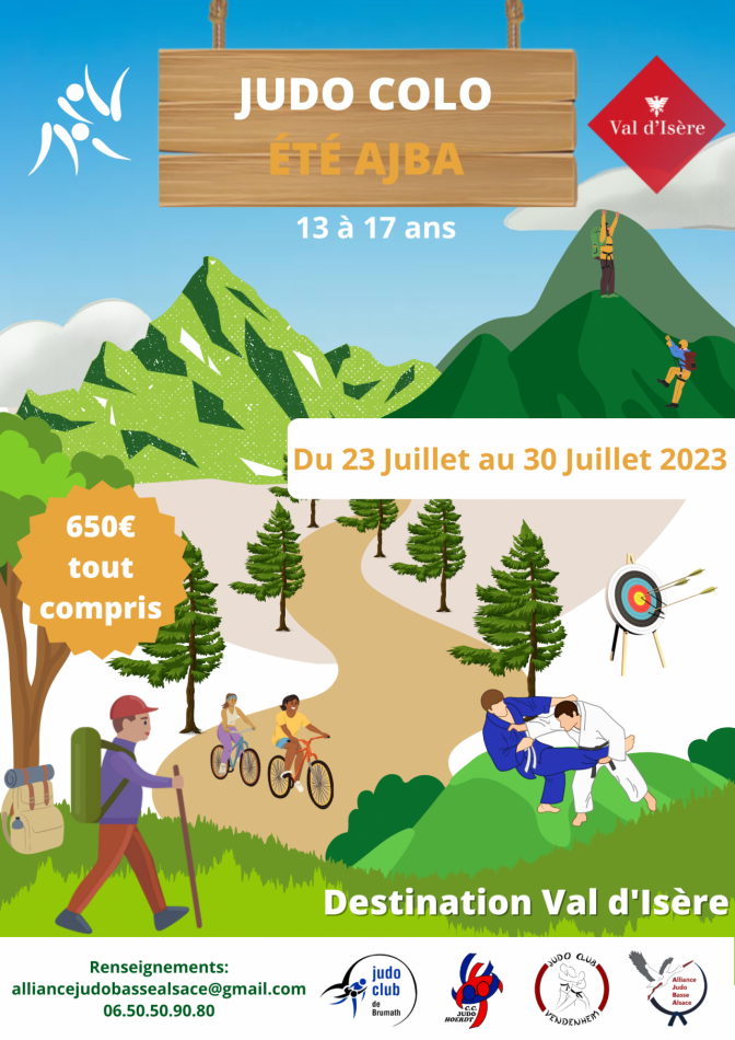 Image de l'actu 'Colo judo AJBA Val d'Isère 2023, 23 au 30 juillet 2023'