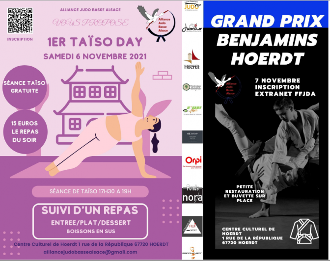 Image de l'actu 'Week end du 6 et 7 novembre, 1er TAÏSO DAY et Grand Prix Benjamins à Hoerdt'